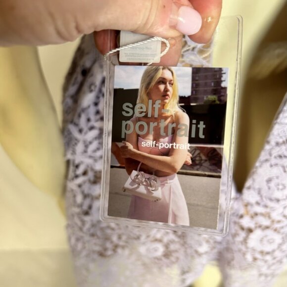 self-portrait lavender lace dress NWT size 6 - Picture 8 of 10